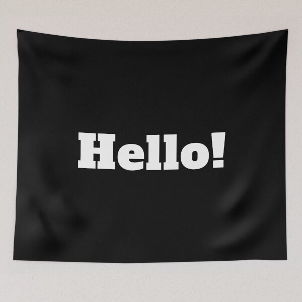 Item preview, Hello Word Text Typography Design designed and sold by YourChoiceArt.