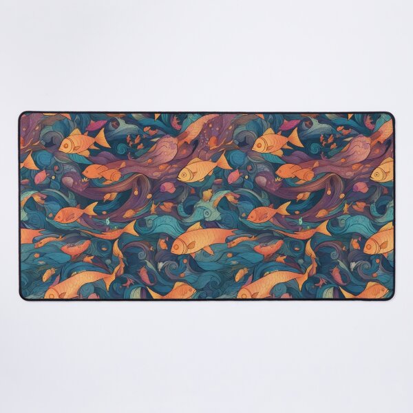 Item preview, Colorful Fantasy Ocean Seamless Pattern, Fantasy Water 9 designed and sold by ShamanIwoArt.
