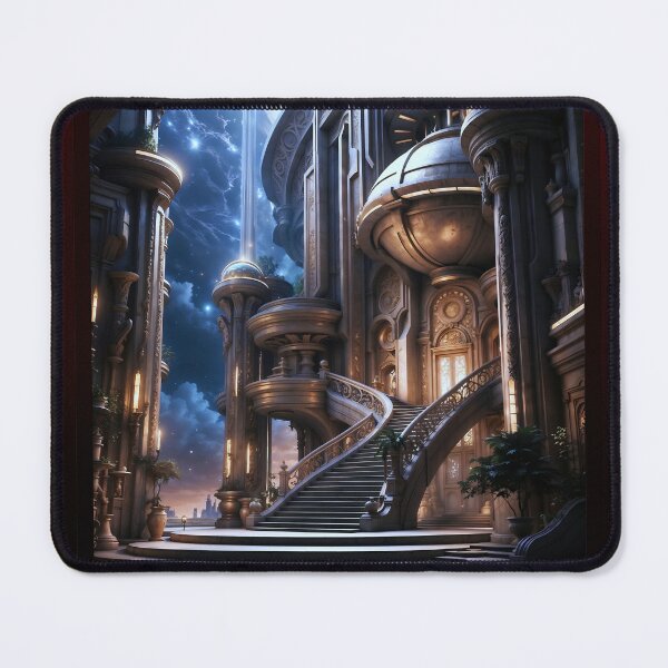 Item preview, The Hypercinian Hotel Beautiful AI Concept Art by Xzendor7 designed and sold by Xzendor7 Digital Art Creations.