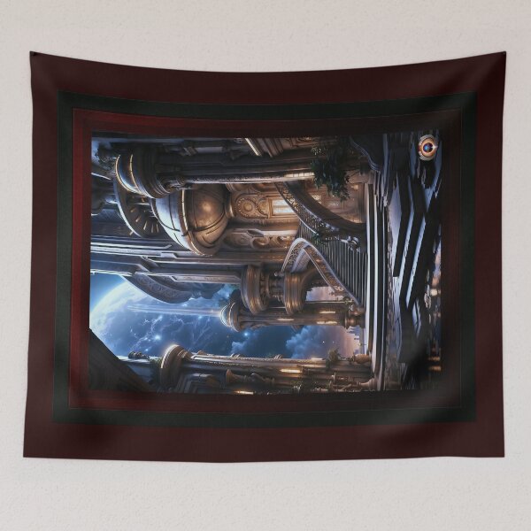 Item preview, The Hypercinian Hotel Beautiful AI Concept Art by Xzendor7 designed and sold by Xzendor7 Digital Art Creations.