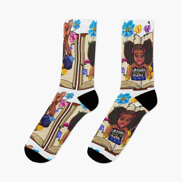 Item preview, Bookish book lover reading books - Bookworm Black girl designed and sold by Artonmytee.