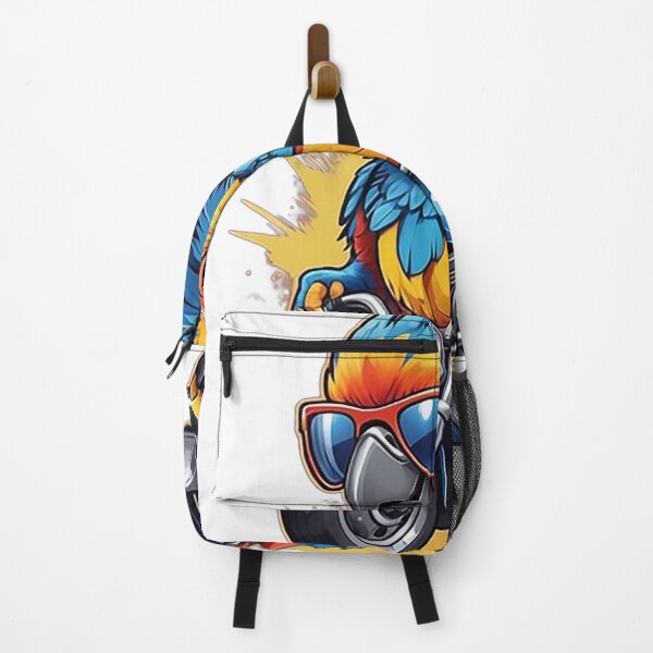 Item preview, Motorbike Riding Macaw designed and sold by likbatonboot.