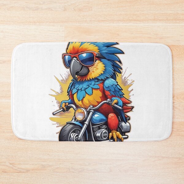Item preview, Motorbike Riding Macaw designed and sold by likbatonboot.