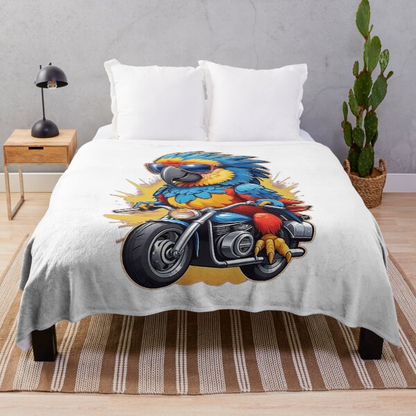 Item preview, Motorbike Riding Macaw designed and sold by likbatonboot.