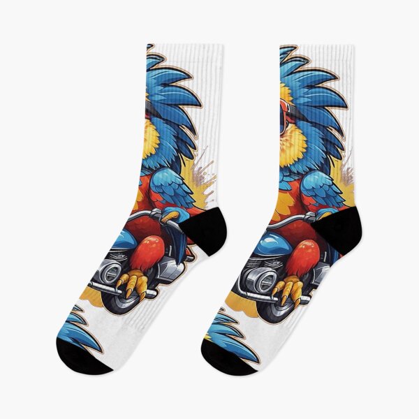 Item preview, Motorbike Riding Macaw designed and sold by likbatonboot.