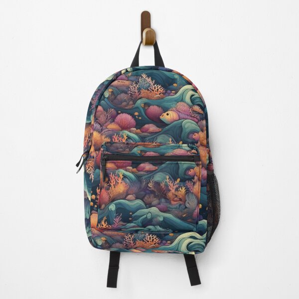 Item preview, Colorful Fantasy Ocean Seamless Pattern, Fantasy Water 12 designed and sold by ShamanIwoArt.