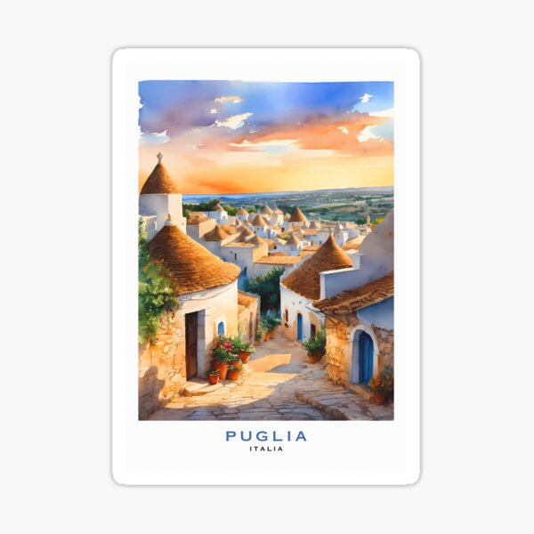 Item preview, PUGLIA :  Italy : "Trulli Tales: Immersing Yourself in Puglia's Unique Architecture" designed and sold by sirtonine.