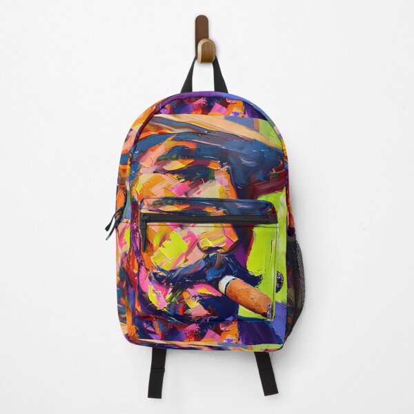 Item preview, Vivid Whirlwind- A Dynamic Impasto Sojourn through the Trippy Dance of Cigar Smoke designed and sold by OlfactoART Studio.