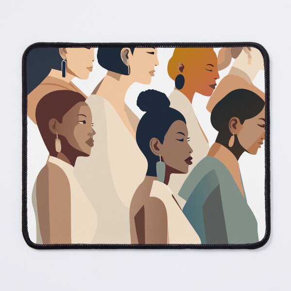 Item preview, Unity in Diversity: A Serene Illustration of Seven Women of Different Ethnicities designed and sold by Rosa Elena Albornoz Mendez.