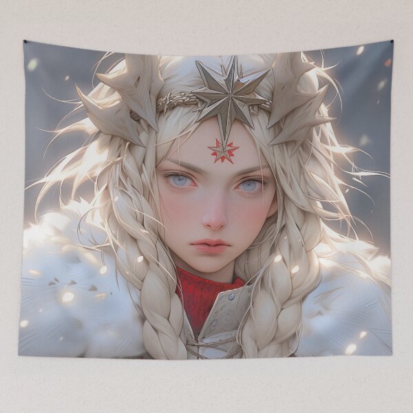 Item preview, Mystic Alabaster Frost Seraph Anime Girl designed and sold by bubblegoth.