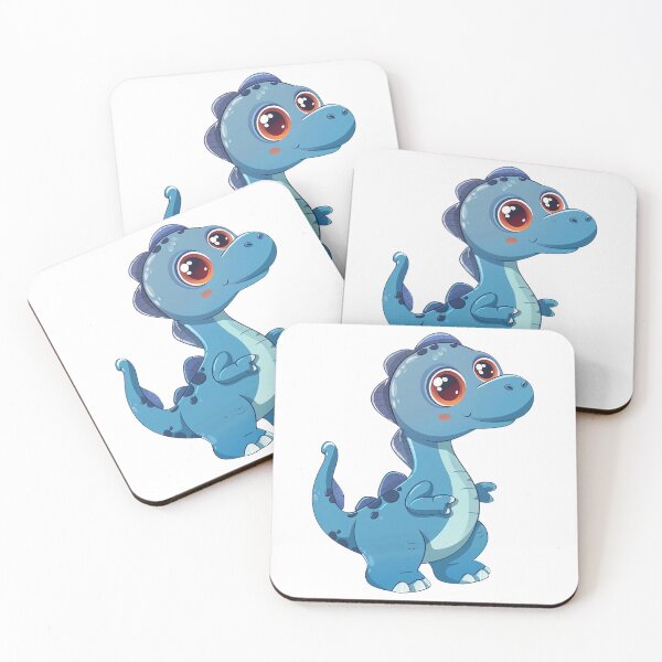 Item preview, cute blue dinosaur emoji designed and sold by ChrisCandle.