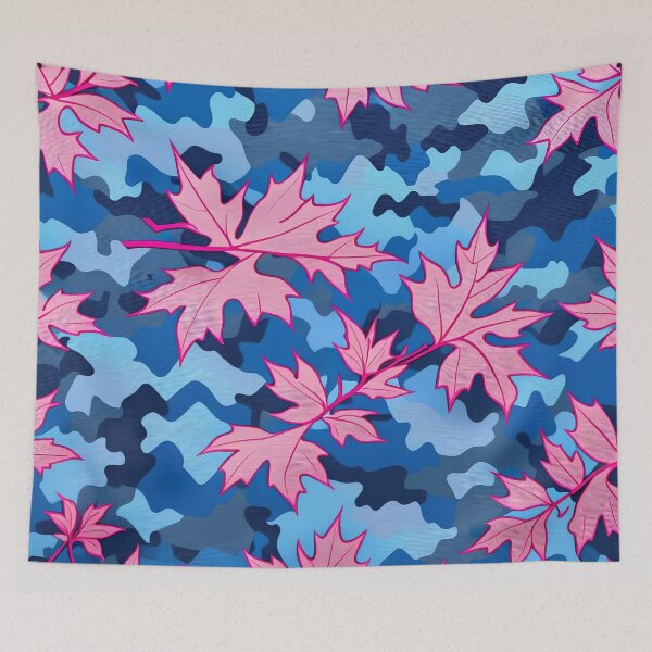 Item preview, Pink Blue Camouflage Pattern designed and sold by TheArtOfPat.