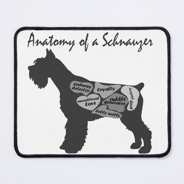 Item preview, ANATOMY OF A SCHNAUZER designed and sold by hemp3x.