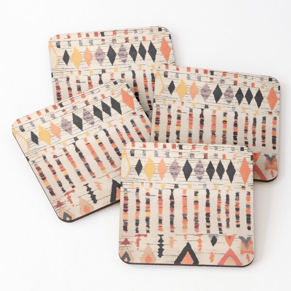 Item preview, Moroccan Berber Rug Design No.46 - Multicolor, Ivory White designed and sold by Zoltan Ratko.