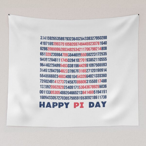 Item preview, 3.14 Math Pi Digits Creative Square Shaped Design for 14 March for Mathematics Teacher designed and sold by venomousvector.