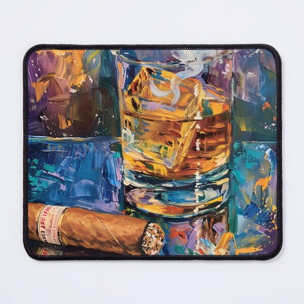 Item preview, Ephemeral Echoes- A Cubist-Fauvist-Impressionist Symphony of Whiskey, Cigar, and Smoke designed and sold by OlfactoART Studio.