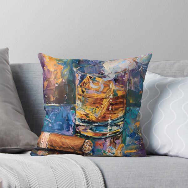 Item preview, Ephemeral Echoes- A Cubist-Fauvist-Impressionist Symphony of Whiskey, Cigar, and Smoke designed and sold by OlfactoART Studio.