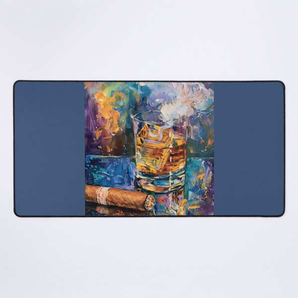 Item preview, Ephemeral Echoes- A Cubist-Fauvist-Impressionist Symphony of Whiskey, Cigar, and Smoke designed and sold by OlfactoART Studio.