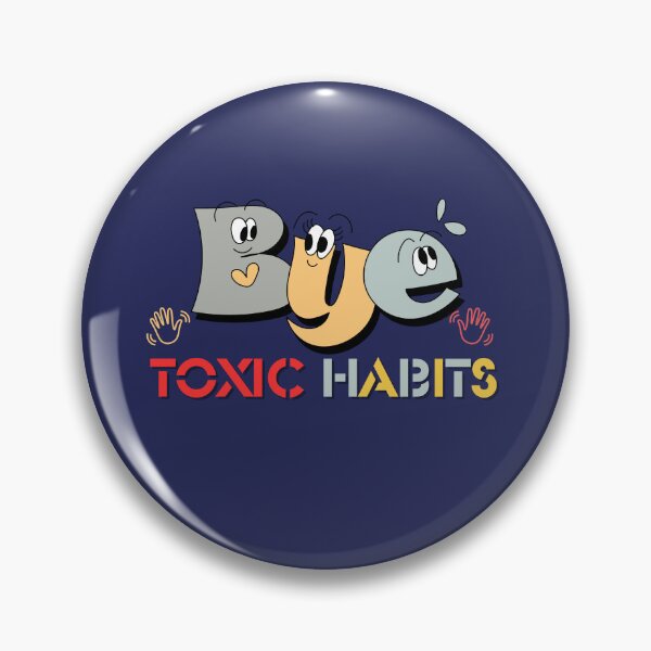 Item preview, Bye toxic habits t-shirt designed and sold by AppleMe.