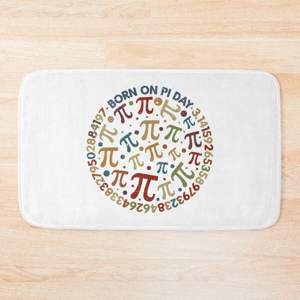Item preview, Born on Pi Day March 14 Distressed Retro Circle Shaped Mathematics Retro Design  designed and sold by venomousvector.