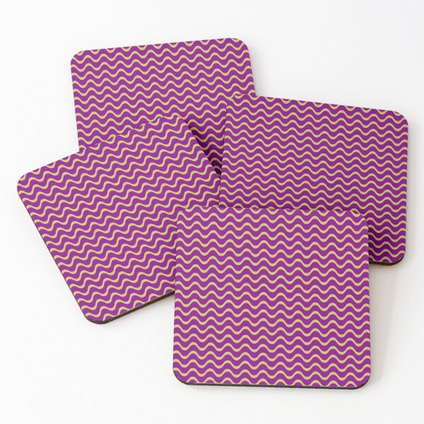 Item preview, Purple and Gold Wavy Pattern designed and sold by Jeallan Designs.