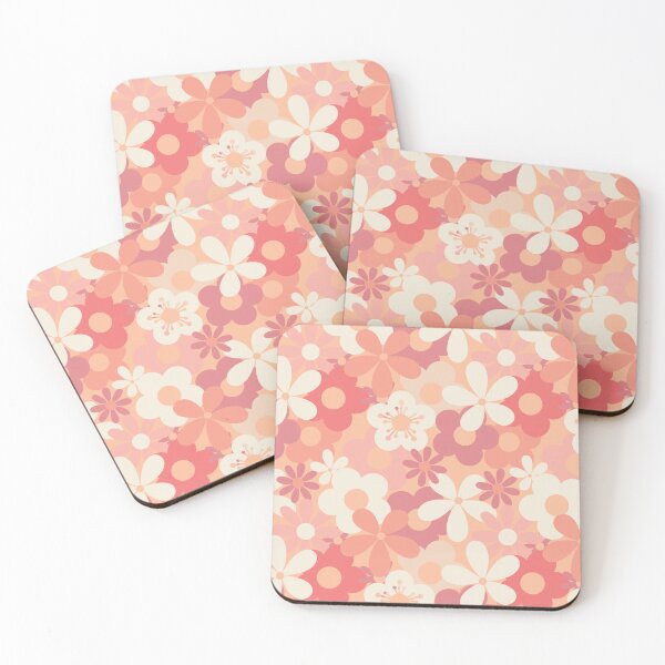 Item preview, Pantone 2024 Peach Fuzz Flower Power Pattern designed and sold by ClaudiaFlores.
