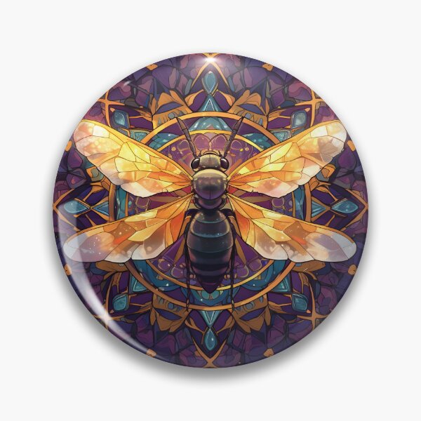 Item preview, Mandala with a wasp designed and sold by HappyStickBike.