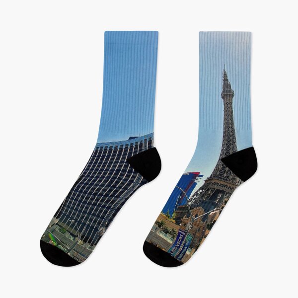 Artikelvorschau, Eiffelturm Paris und Ballys Hotel Las Vegas Amerika entworfen und verkauft von AndyEvansPhotos.