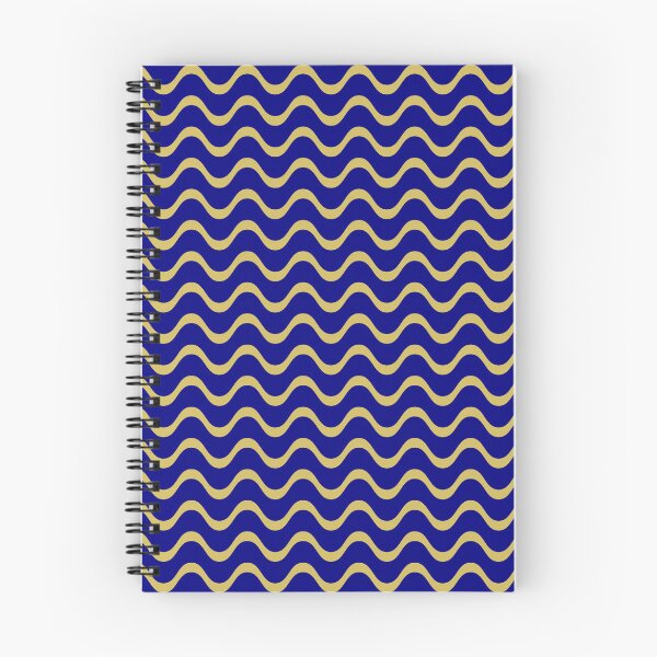 Item preview, Blue and Gold Wavy Pattern designed and sold by Jeallan Designs.
