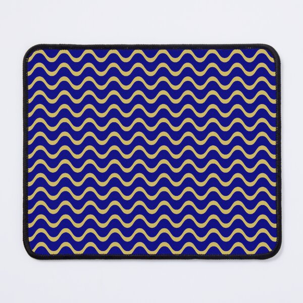 Item preview, Blue and Gold Wavy Pattern designed and sold by Jeallan Designs.