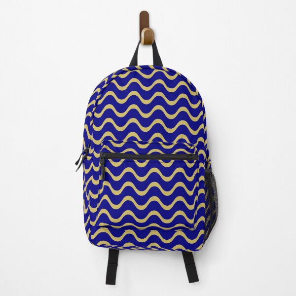 Item preview, Blue and Gold Wavy Pattern designed and sold by Jeallan Designs.