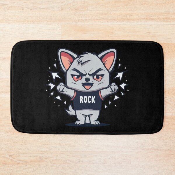 Item preview, rocker dog singing happy designed and sold by Joncasmiart.