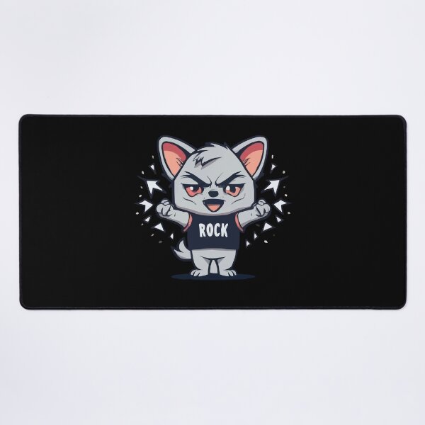 Item preview, rocker dog singing happy designed and sold by Joncasmiart.