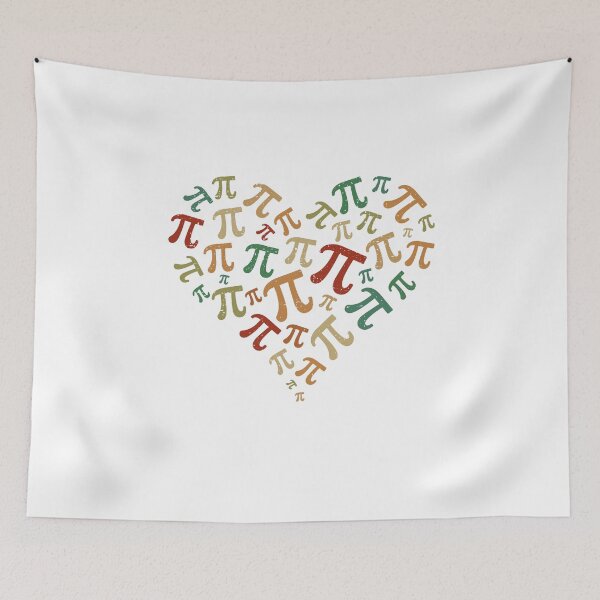 Item preview, Pi Heart Happy Pi Day Mathematics Distressed Vintage Design designed and sold by venomousvector.