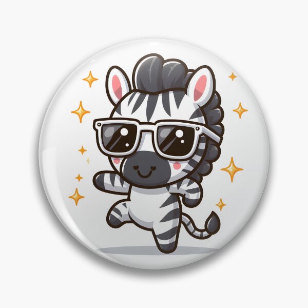 Item preview, Kawaii Zebra: A Pair Of Sunglasses designed and sold by CanvasCutie.
