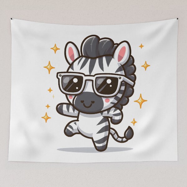Item preview, Kawaii Zebra: A Pair Of Sunglasses designed and sold by CanvasCutie.