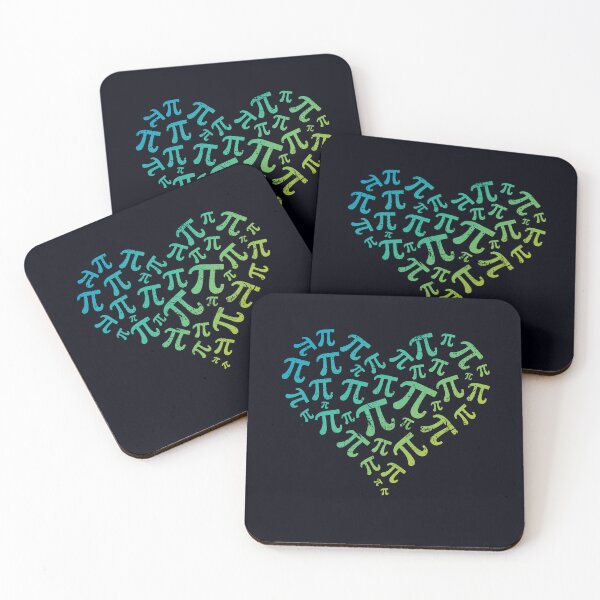 Item preview, Pi Heart created with Pi symbols Retro Heart-shaped Design designed and sold by venomousvector.