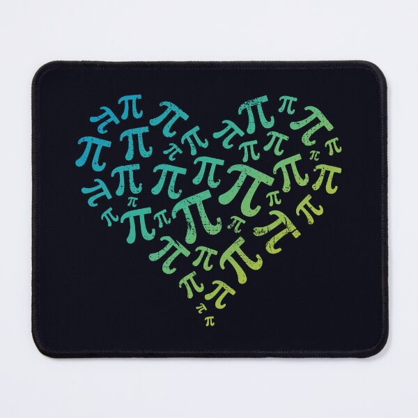 Item preview, Pi Heart created with Pi symbols Retro Heart-shaped Design designed and sold by venomousvector.