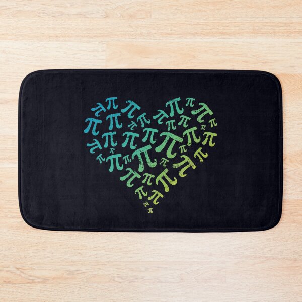 Item preview, Pi Heart created with Pi symbols Retro Heart-shaped Design designed and sold by venomousvector.