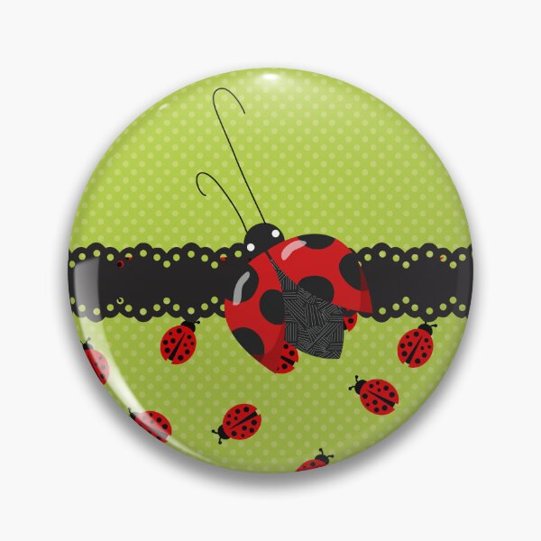 Item preview, Ladybug Delight Limegreen designed and sold by purplesensation.