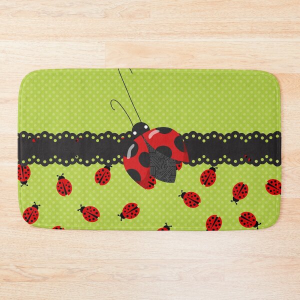 Item preview, Ladybug Delight Limegreen designed and sold by purplesensation.