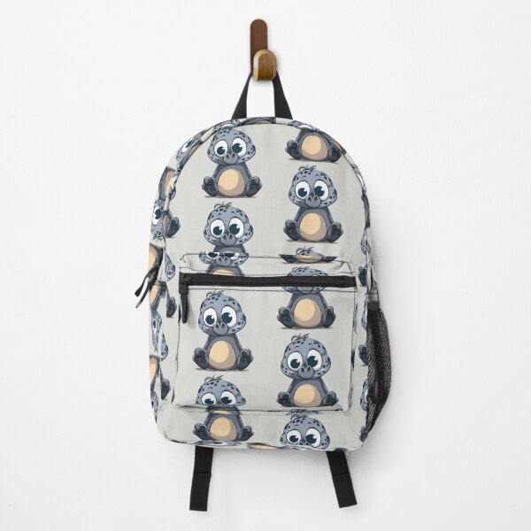 Item preview, Adorable Blue Cartoon Dino Pup - grey designed and sold by PICbyFemke.