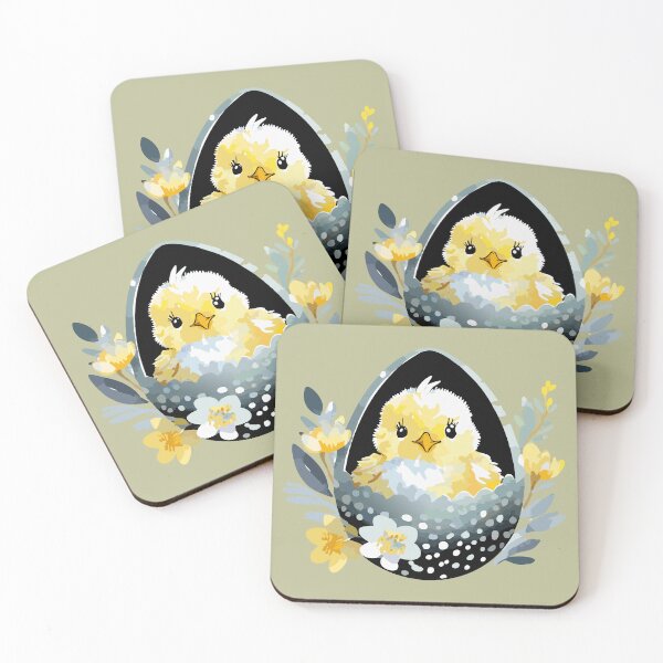 Item preview, cracked easter egg with a fluffy baby chick designed and sold by Firas Aljazzar.