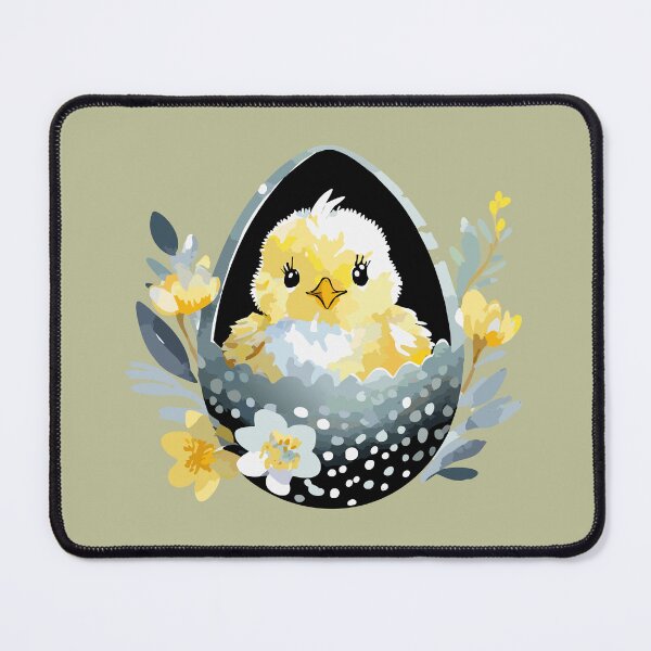 Item preview, cracked easter egg with a fluffy baby chick designed and sold by Firas Aljazzar.