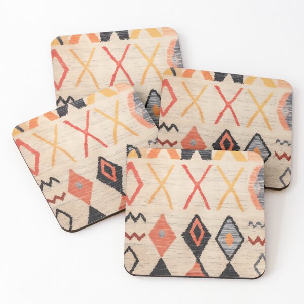 Item preview, Moroccan Berber Rug Design No.52 - Multicolor, Ivory White designed and sold by Zoltan Ratko.
