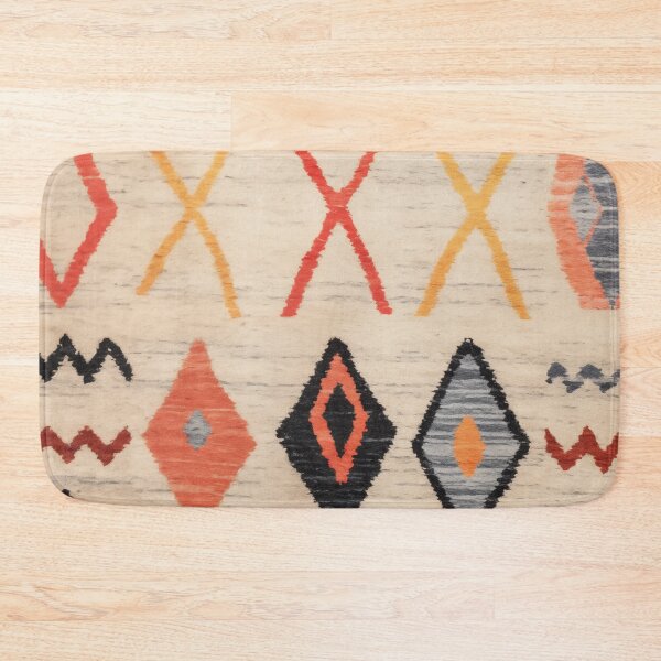 Item preview, Moroccan Berber Rug Design No.52 - Multicolor, Ivory White designed and sold by Zoltan Ratko.