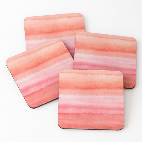 Item preview, Peach watercolor gradient, striped, stripes pattern designed and sold by patterncrow.