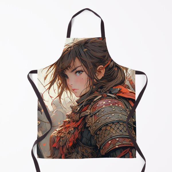 Item preview, Fierce Epic Fantasy Warrior Anime Girl designed and sold by bubblegoth.