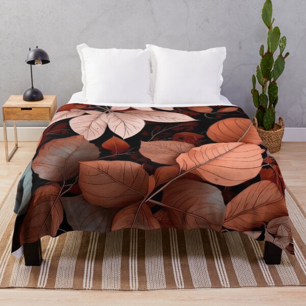 Item preview, Brown Autumn Leaves Cottagecore Seamless Pattern designed and sold by momosstyle.