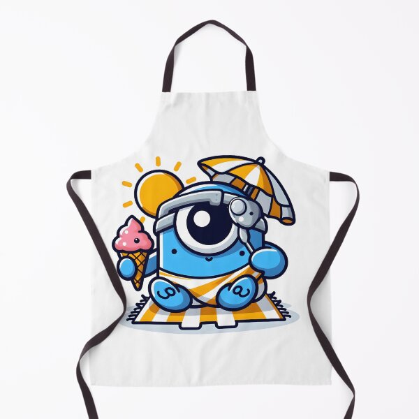 Item preview, Kawaii Sunny Cyclops With A Beach Towel Eating Ice Cream designed and sold by CanvasCutie.